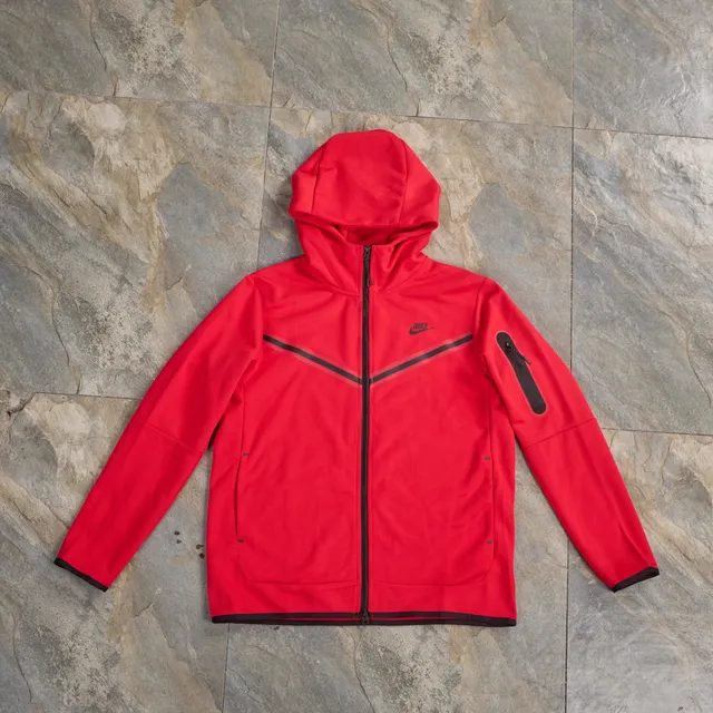 Nike Tech Fleece Hooded Jacket University Red