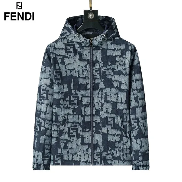 Fendi Hooded Jacket FF Logo Print