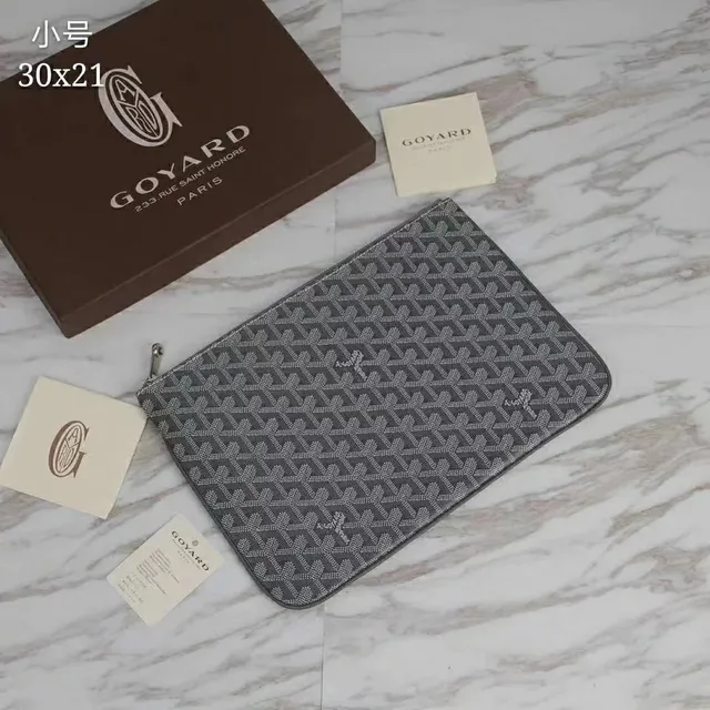 Goyard Saint Louis Pouch Goyardine Canvas