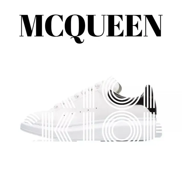 Alexander McQueen Oversized Sneaker White with Black Heel Tab
