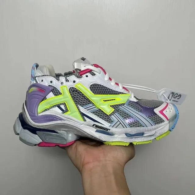 Balenciaga Triple S Neon Grid