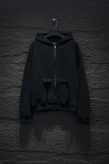 Balenciaga Zip-Up Hoodie Oversized