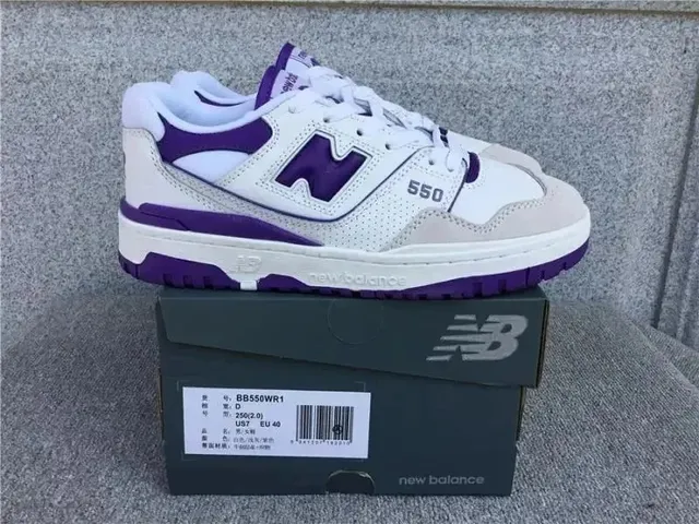 New Balance 550 Purple White