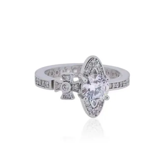 Swarovski Crystal Ring Cross and Marquise Setting