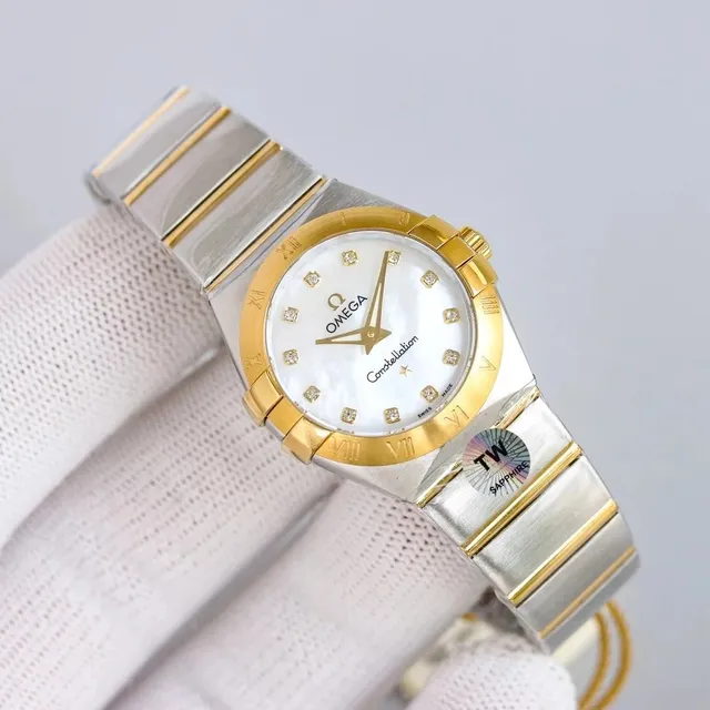 Omega Constellation Two-Tone with Diamond Hour Markers