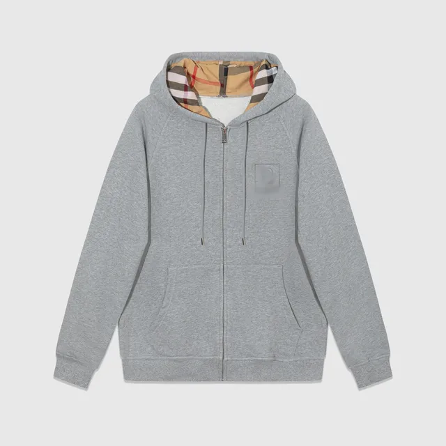 Burberry Zip-Up Hoodie Checkered Lining