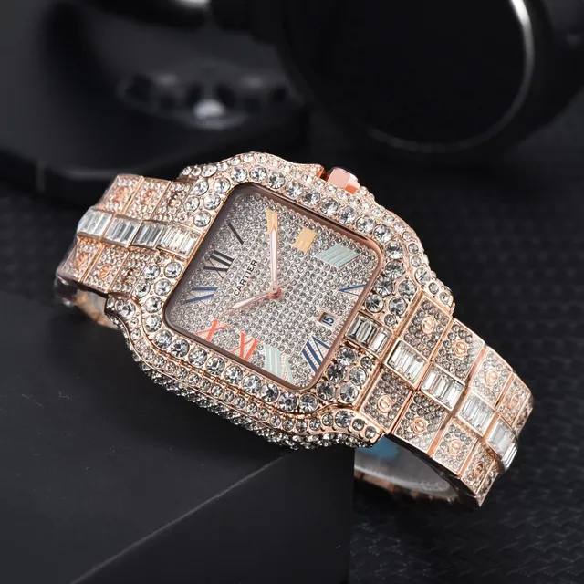 Cartier Santos-Dumont Full Pave Diamond