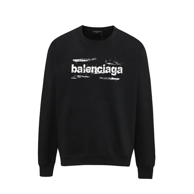 Balenciaga Crewneck Sweatshirt Distressed Logo