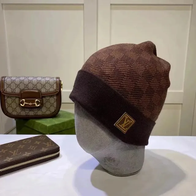 Louis Vuitton Knit Beanie Monogram Pattern