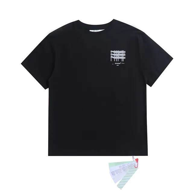 Off-White Graphic T-Shirt Industrial Grid Print