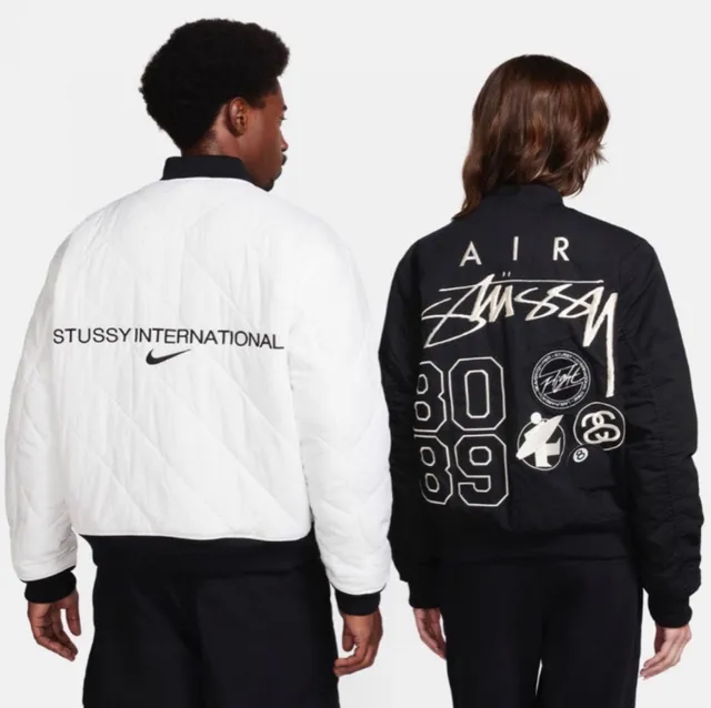 Nike × Stüssy Quilted Bomber Jacket Stussy International Collaboration