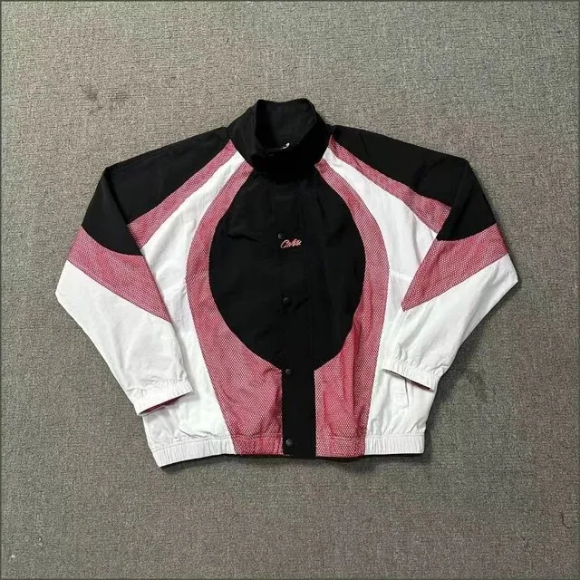 Corteiz Track Jacket Color-Block Mesh Panel