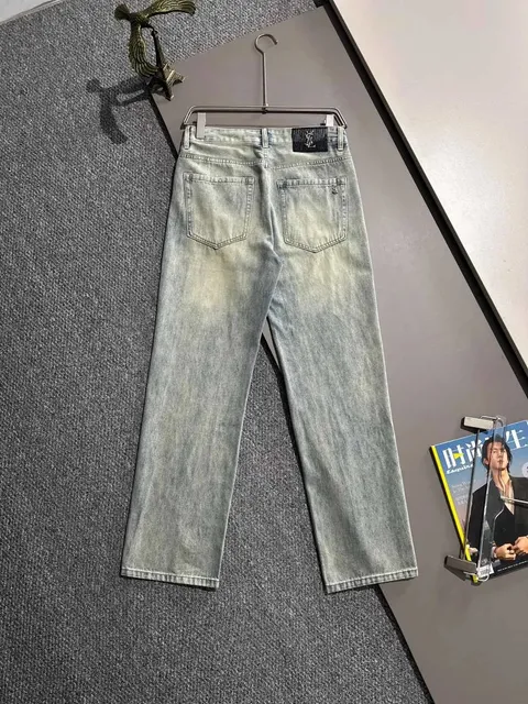 Saint Laurent Slim Fit Jeans Acid Wash