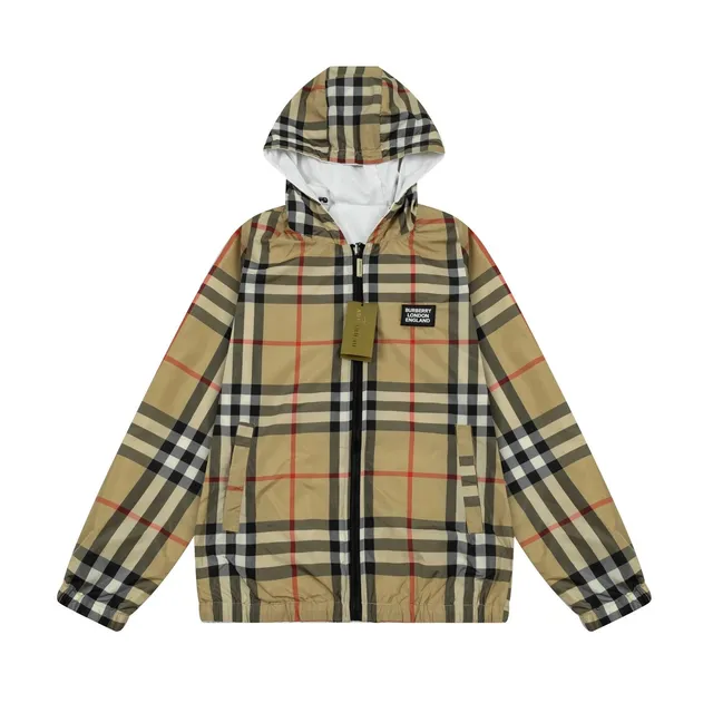 Burberry Check Windbreaker Jacket Classic Nova Check