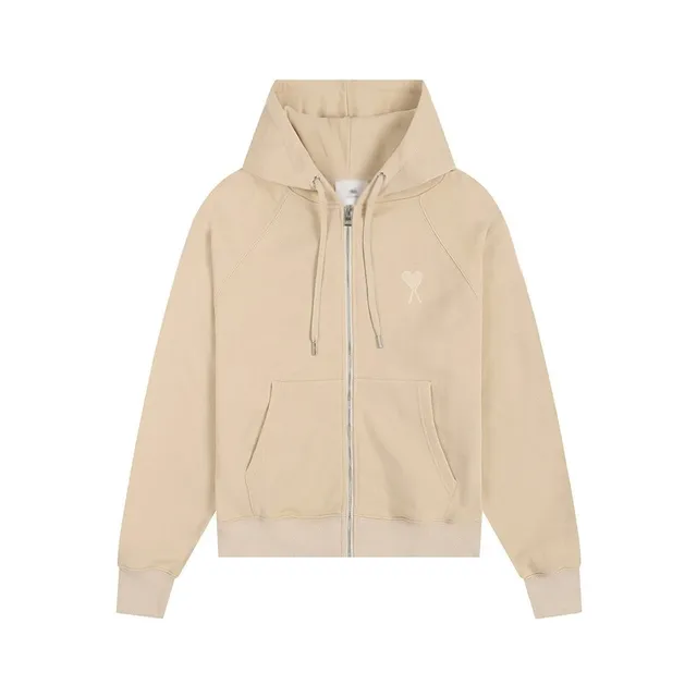Amiri Zip-Up Hoodie Heart Logo