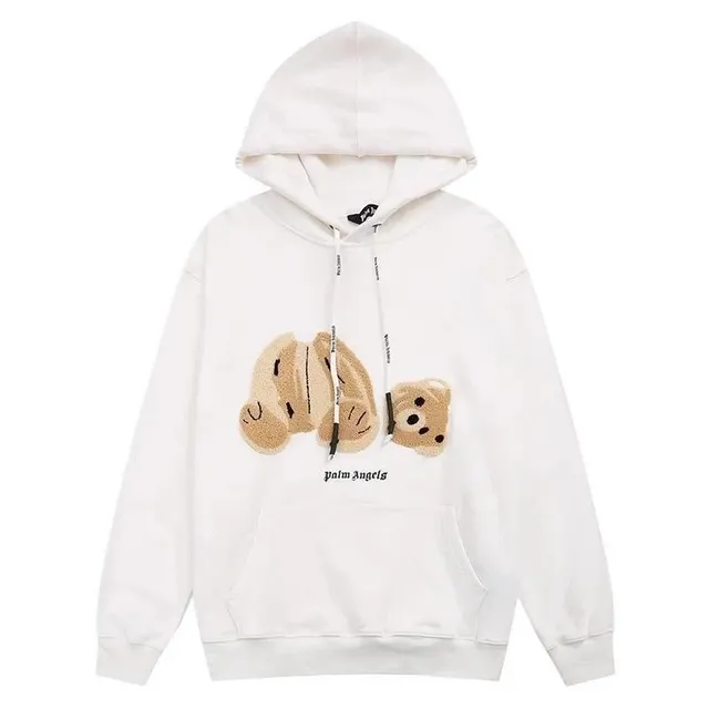 Palm Angels Hoodie Teddy Bear Embroidery