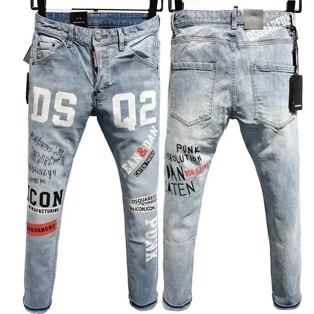 Dsquared2 Q2 Jeans Graphic Print
