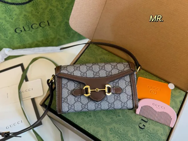 Gucci Horsebit 1955 Mini Bag GG Supreme Canvas