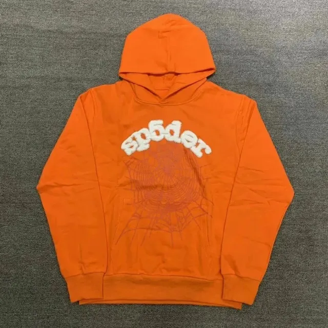 Sp5der Hoodie Spider Web Embroidery