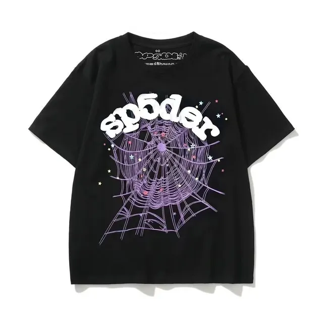 Sp5der Graphic Tee Spider Web Print