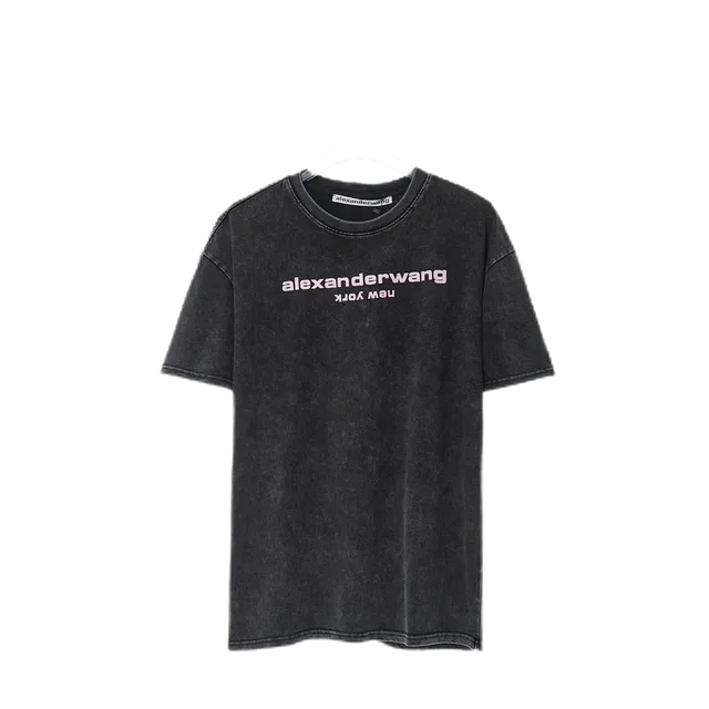 Alexander Wang Logo Tee Acid Wash