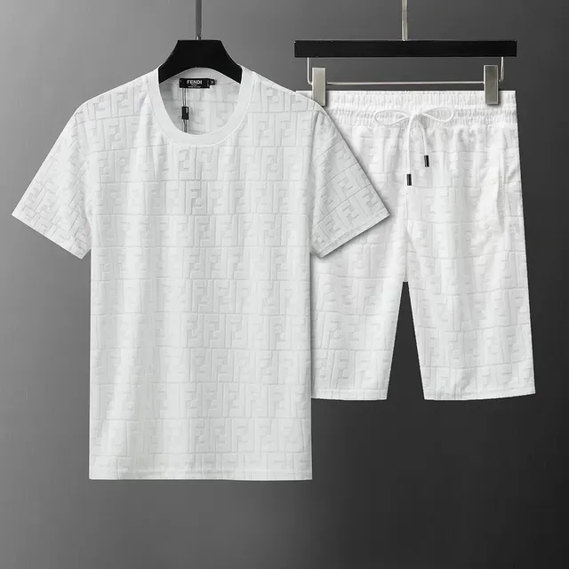 Fendi FF Logo Set Embossed Monogram