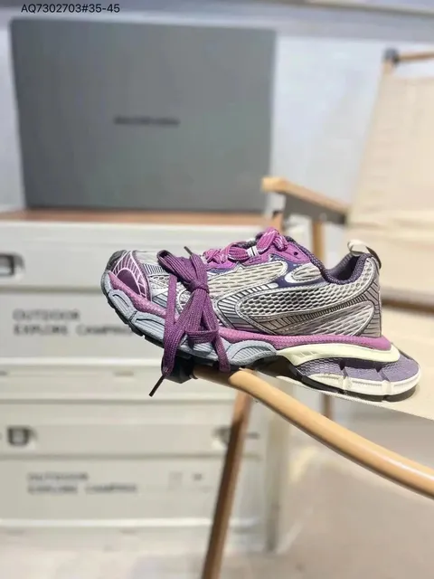 Balenciaga Triple S Purple Mesh