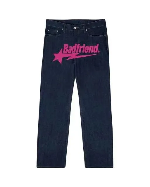 Badfriend Jeans Pink Star Logo