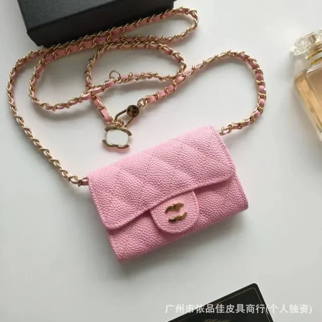 Chanel Classic Flap Wallet on Chain Caviar Leather