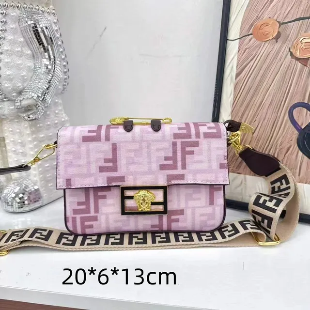 Fendi Baguette FF Logo Canvas