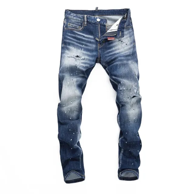 Dsquared2 Distressed Jeans Paint-Splatter Wash
