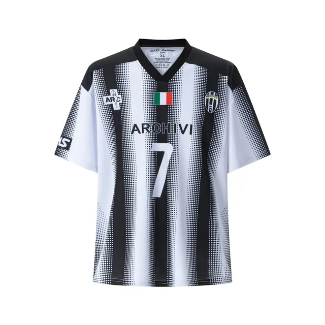 2000 Archives Archivio Juventus Jersey Halftone Stripes
