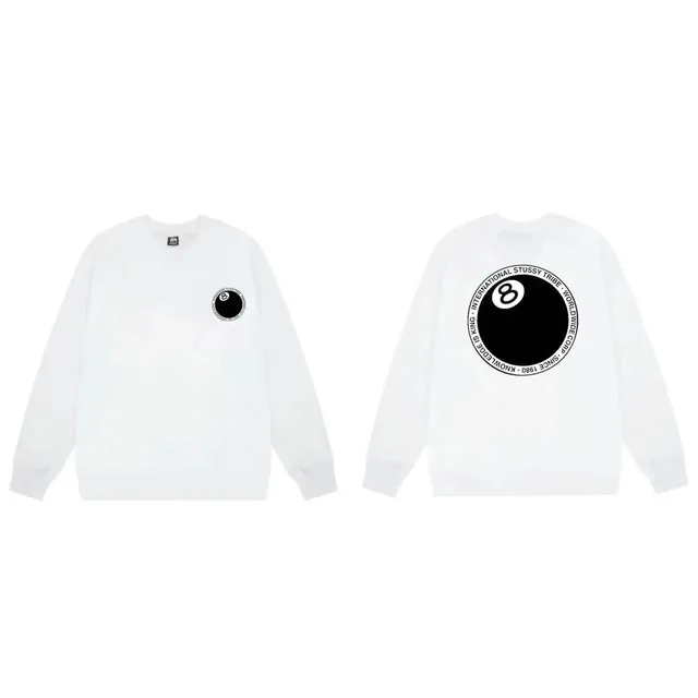 Stüssy × Corteiz Crewneck Sweatshirt 8 Ball