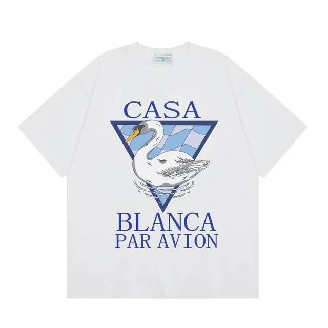 Casablanca Swan Graphic Tee Casa Blanca Par Avion