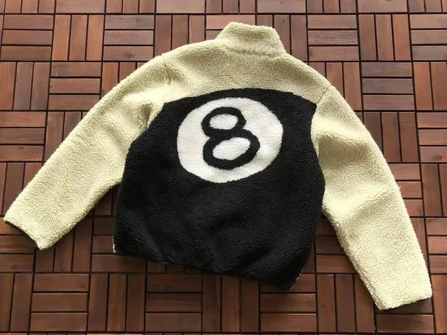 Shearling Jacket 8-Ball Print