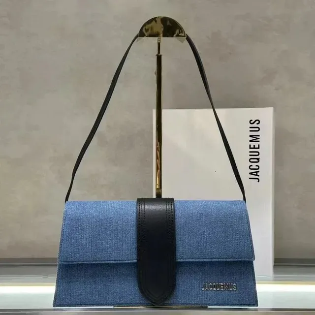 Jacquemus Le Chiquito Denim with Leather Strap