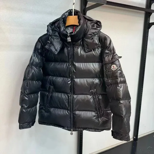 Moncler Maya Shiny Nylon Black