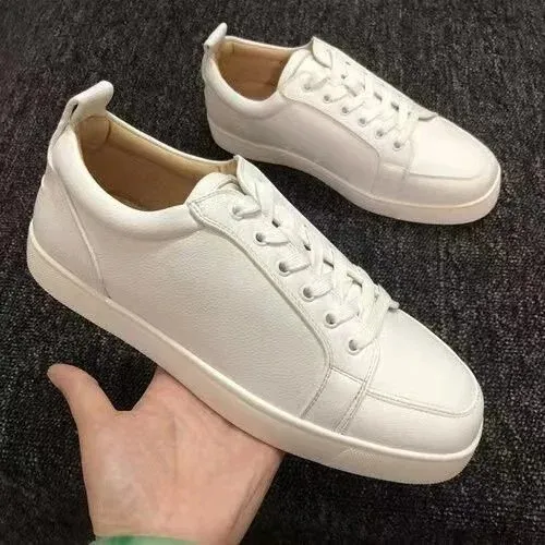 Christian Louboutin Louis Junior Triple White