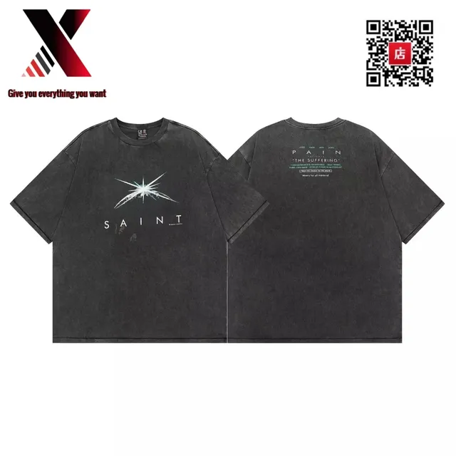 Saint Laurent Graphic Tee Acid Wash