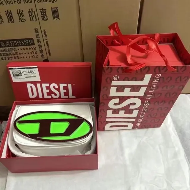 Diesel Logo Belt Oval D Logo
