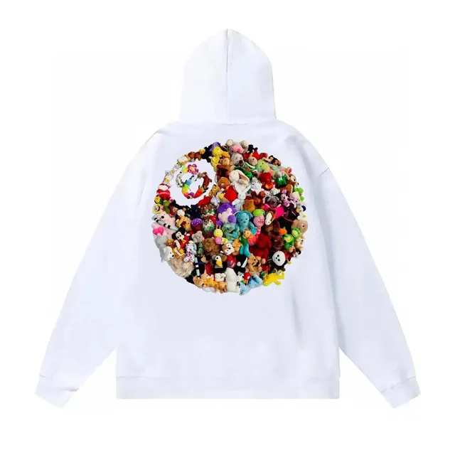 Corteiz Hoodie Plush Toy Peace Sign