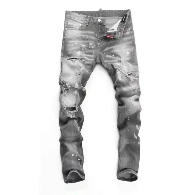 Dsquared2 Distressed Jeans Paint-Splatter Ripped