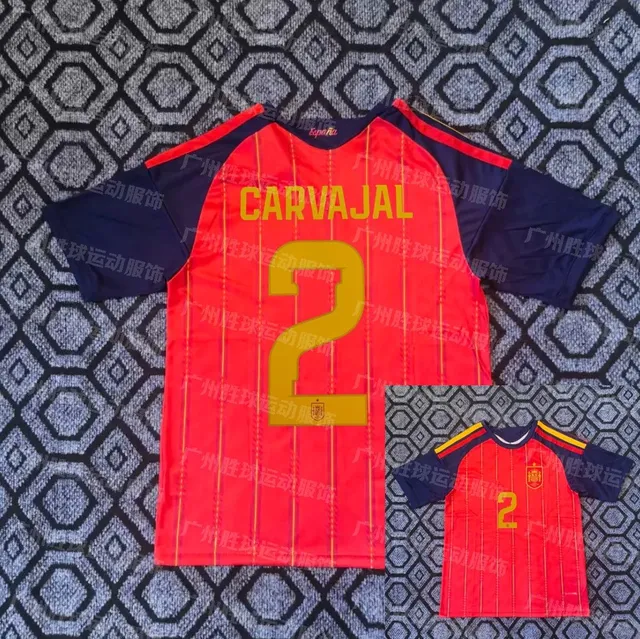 Spain National Team × Adidas Home Jersey Carvajal #2