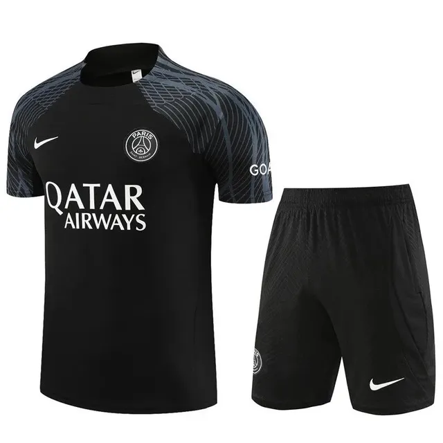 Nike × Paris Saint-Germain Training Jersey and Shorts Set Qatar Airways Sponsor