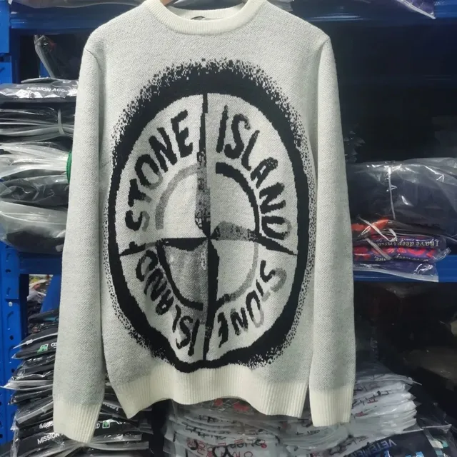 Stone Island Knit Sweater Compass Logo