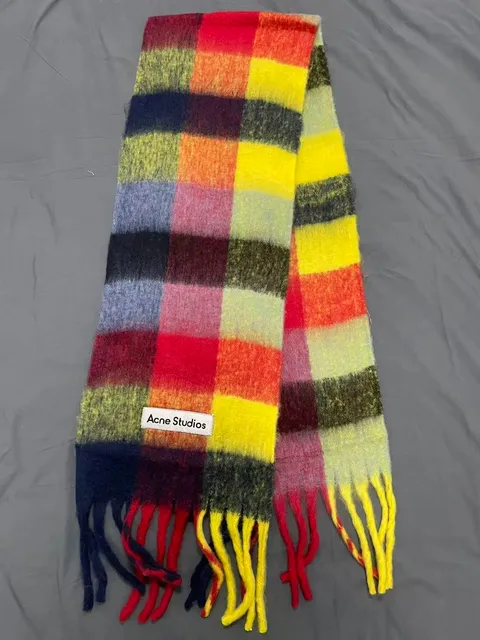 Acne Studios Scarf Multicolor Checkered