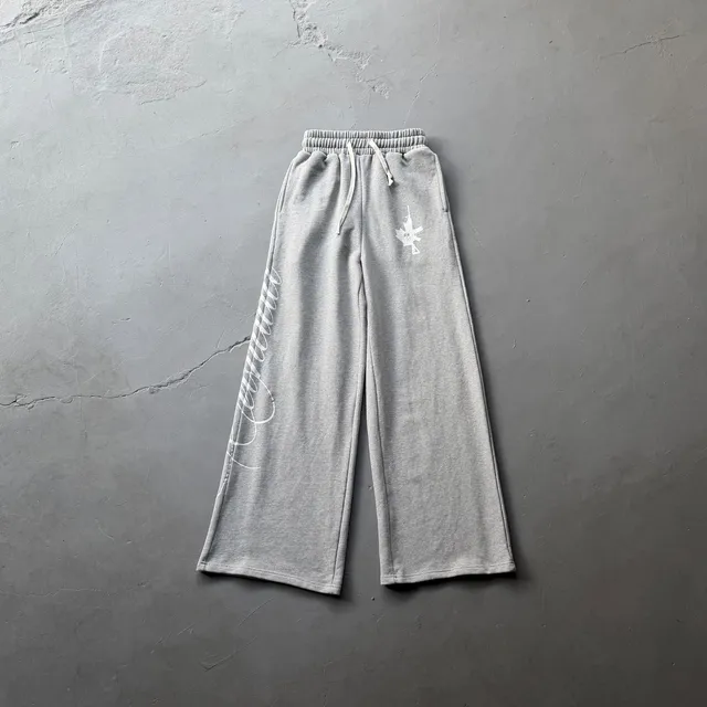Amiri Wide Leg Sweatpants Script Logo