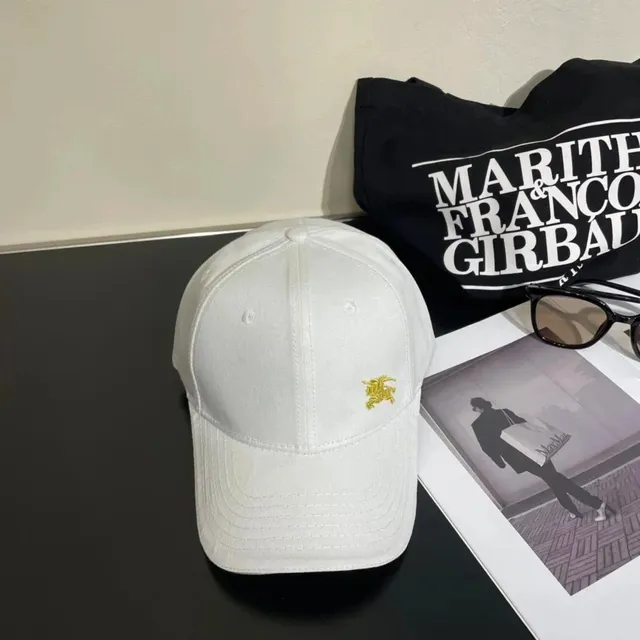 Burberry Baseball Cap Gold Equestrian Knight Logo