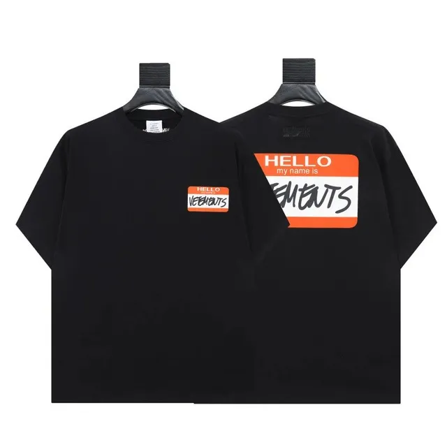 t shirts Hello My Name Is Vetements