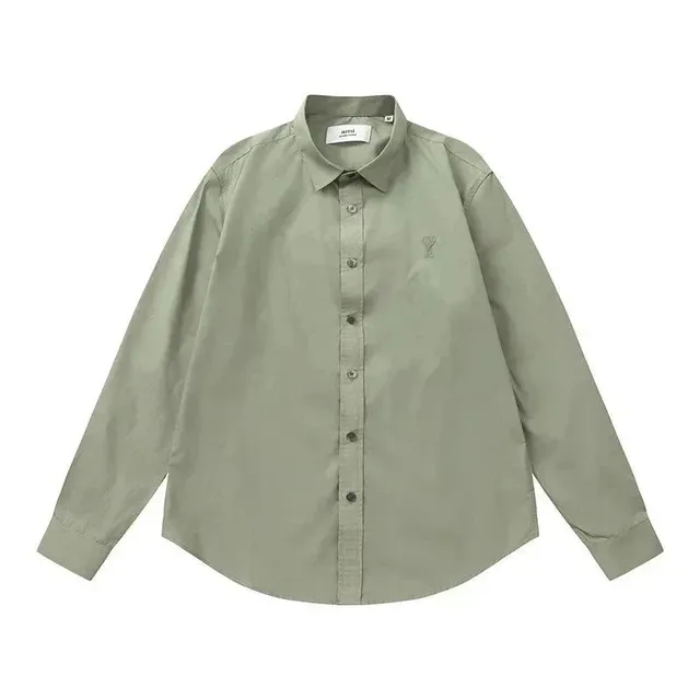 Amiri Button-Up Shirt Olive Green
